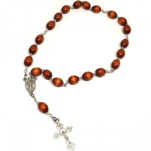 Ruženec drevený ku duchu svätému hnedý