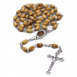 Strieborný náramok-ruženec oranžové srdiečka